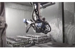 HDA high-speed electrostatic rotatry bell for ship bolts Nut gears automatic surface coating